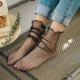 Vớ nữ vớ fishnet mùa hè gợi cảm ren đen vớ siêu mỏng rỗng trong suốt cô gái ngọt ngào vớ hoang dã