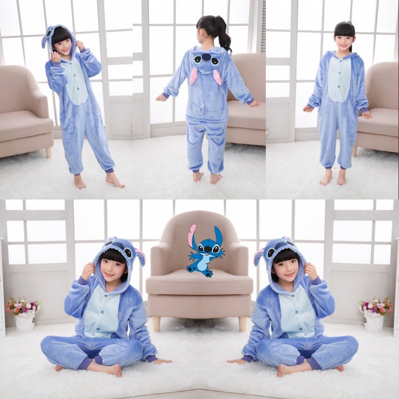 Khủng long hoạt hình trẻ em động vật đồ ngủ liền kề bé dễ thương nhung cô gái nhung dày mùa thu và quần áo cậu bé bộ khủng long