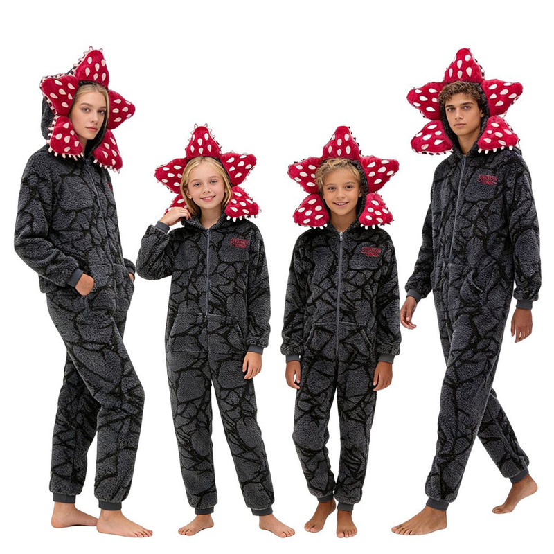 Cross-Border  Flower One-Piece Pajamas Cosplay Flower King Funny Cute Homewear Christmas Role Play Stranger Things