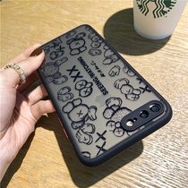 Apple 7plus mobile phone shell silicone iPhone8 tide brand Sesame Street kaws Apple se2 all-inclusive edge anti-fall apple 7 8plus skin sense seven or eight personality creative net celebrity couple 8