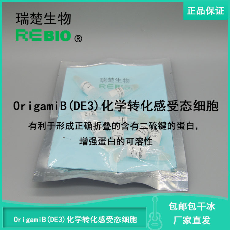 顺丰包邮包干冰OrigamiB(DE3)化学转化感受态细胞大肠杆菌10支