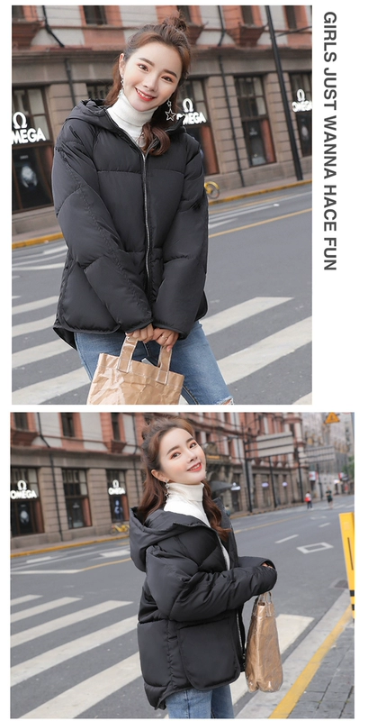 Phiên bản Hàn Quốc của cháu gái nhỏ cotton 2018 mùa đông áo mới chống mùa xuống bông pad ngắn lông mềm dịch vụ bánh mì áo phao nữ