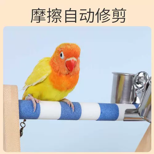 Подставка для попугая, матовая кожа тигра, пион, черный феникс, настольная платформа, шест, трамплин, шлифовальный коготь, деревянная стоячая палка, аксессуары для птичьей клетки