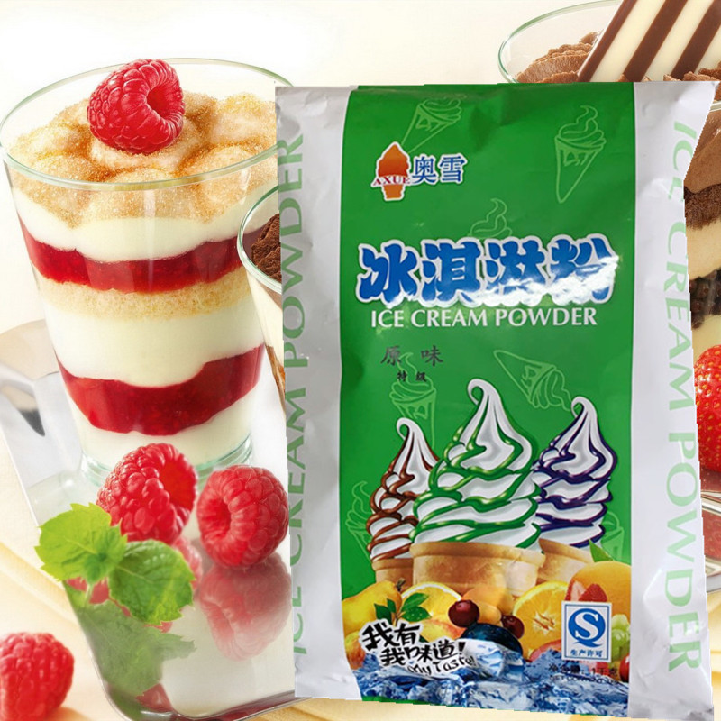 Aoxue Premium Original Ice Cream Powder Honey Snow Flavor Gold Diamond Original Milk Ice Cream Powder 1KG