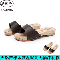 Olimin Summer New Wood Sandal Women Wood Slippers Womens Summer Home Slopes Heel Sandals Women Wood Sandals Slippers