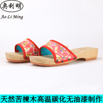 Olimin 2021 Summer new wood Footwear Lady Slippers Slippers Summer Home Cool Tug