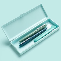 Japan NATAMI colorful PP matte transparent small fresh large capacity pen box Student stationery box