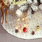 Рождественский бархатный белый фартук, 90см, 120см