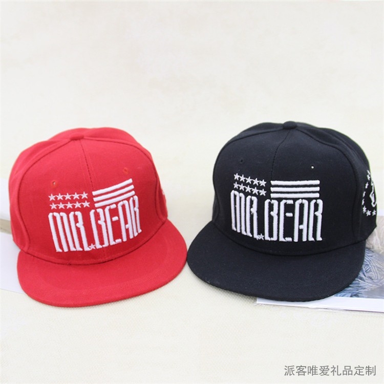 Thời trang mới hipster mũ phẳng cặp đôi mũ sáng tạo năm sao mũ bóng chày Mũ hip-hop tùy chỉnh in logo - Bóng chày 	gậy bóng chày chính hãng	
