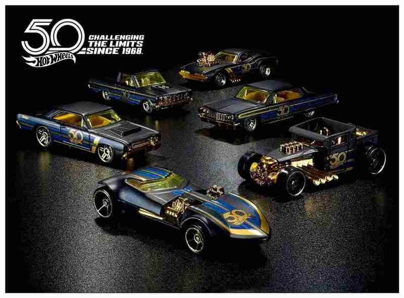 Hot Wheels Metal Toy Black Gold Chevrolet Ford Dodge Muscle Car Model Special Edition 50Th Anniversary Set Hot Wheels Metal Toy Black Gold Chevrolet Ford Dodge Muscle Car Model Special Edition 50Th Anniversary Set