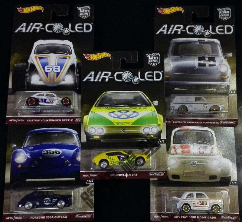 Hot Wheels Metal Toy Car Model Porsche Volkswagen Fiat Air-Cooled Set Air Cooled 356A