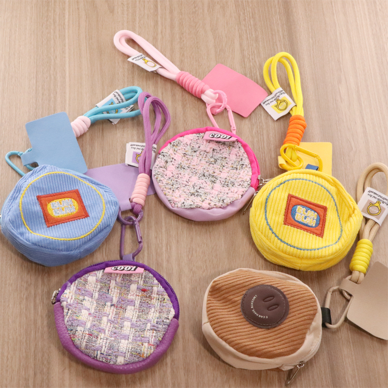 Cute Little Backpack with Smiley Face, Carrying Strap, Storage Bag, Lanyard, Phone Case, Short Style, Color-Blocking, Earphone Case, Keychain, USB Drive, Makeup Bag, Dopamine Travel, Soft, Trendy, New Style, Unisex