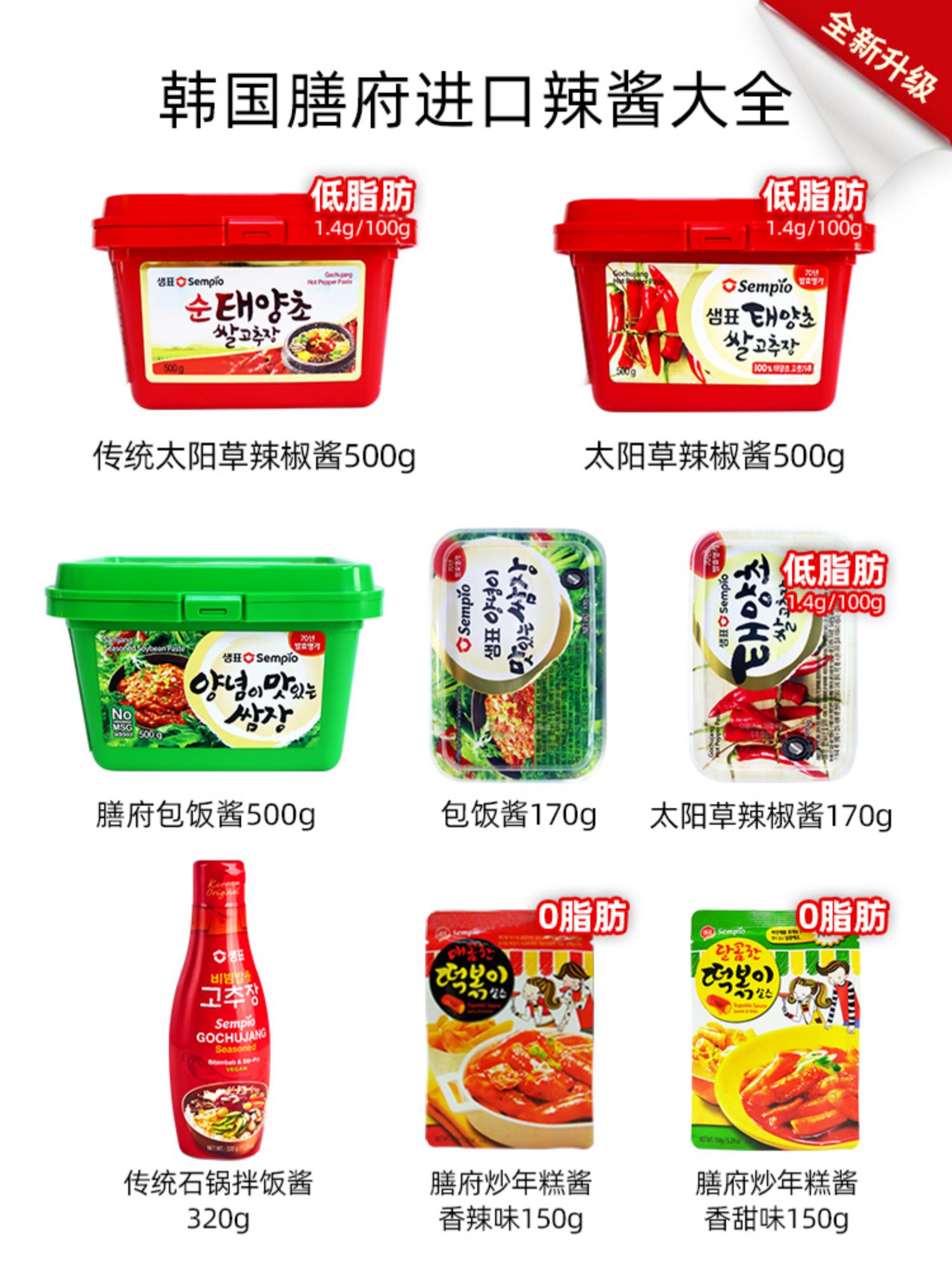 韩国膳府进口低脂韩式辣酱石锅拌饭酱