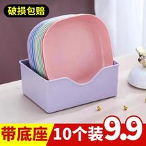 Desktop garbage bowl garbage plate household dish table living room garbage box trash can dining table coffee table peel storage