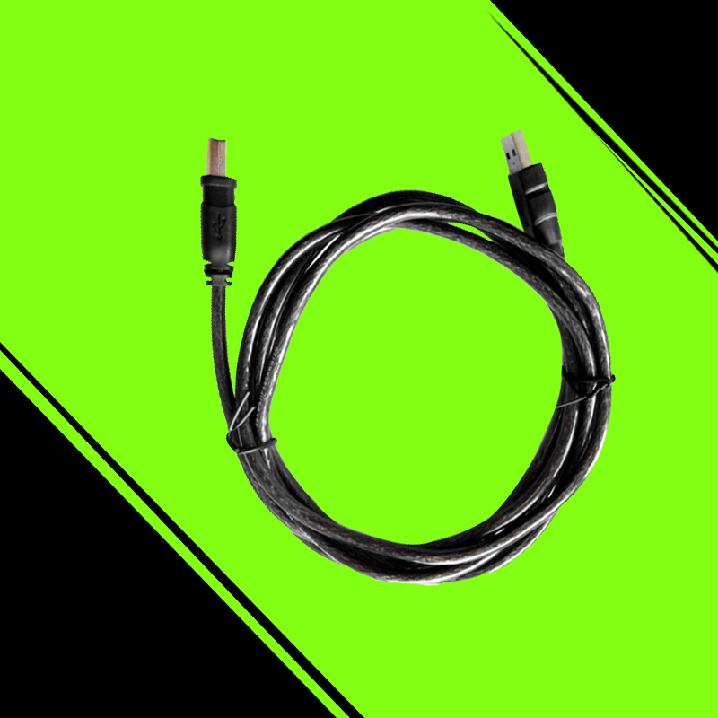 USB square port connection cable USBCAN special data cable OBD male and female opening cable 1 5m network cable