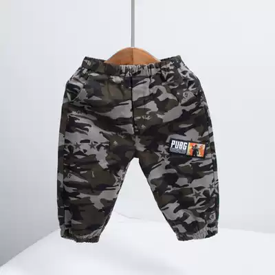 Boy's camouflage sports pants baby spring tide small children's work wear pants children's casual pants