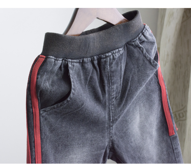 Quần jeans bé trai 2019 mùa xuân và mùa thu Hàn Quốc - Quần jean quần jean bé trai xuân hè