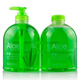 章华芦荟精华清爽洗手液500ml 清洁保湿清爽除菌正品