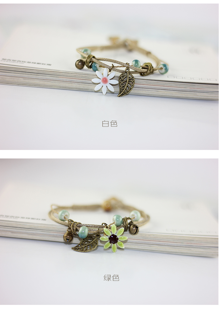 Chinese ceramics hand - made woven bracelets jewelry series of bell 's restoring ancient ways of female students is small adorn article