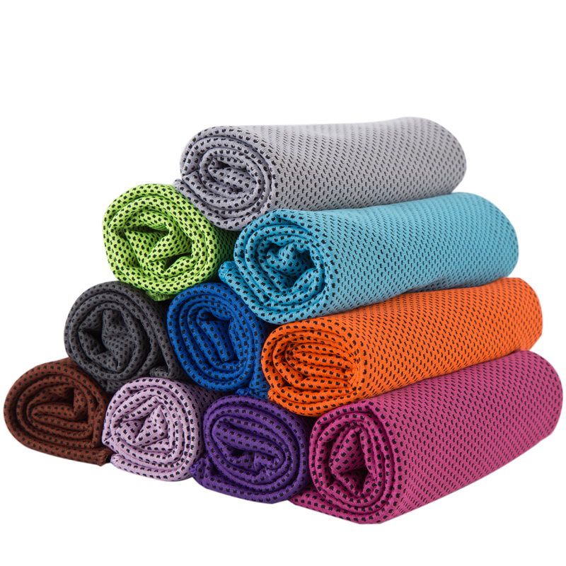 Sports Fitness Men's Ice Sandals Towel Cold Sensation Quick Dry Suction Sweats Cool Down Magic Ice Scarves Running sweat towels