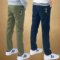 Boys pants Summer childrens spring and autumn pants 13 years old 15 boys casual pants Autumn childrens anti-mosquito pants thin models