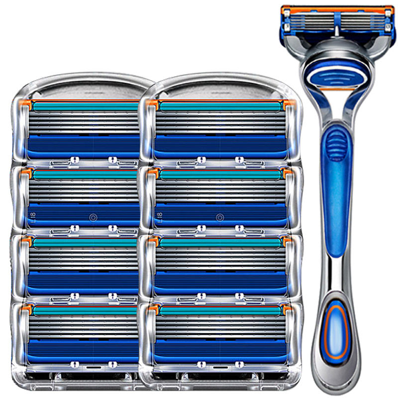 Premium five-layer blade scraped razor's Geely shaved Hu Knife Manually Bearded Knife Man Vanguard 5 Speed Reclusive Blade Tool Holder