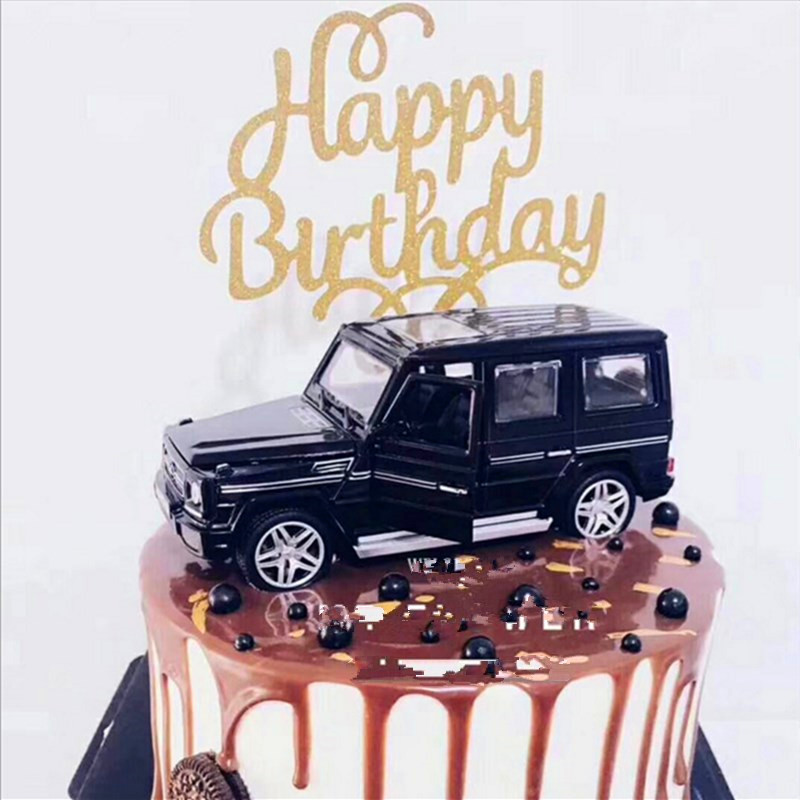 Cake Decoration Creative Car Cake Ornament Man God Leader Boss Special Birthday Cake Decoration Gift
