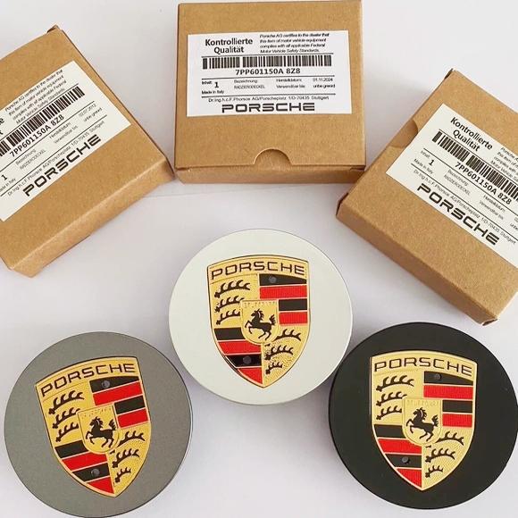 Suitable for Porsche Wheel Hub Caps, Cayenne Original Factory Macan, Macan, Panamera, 911 Wheel Center Cap Color Logo Suitable for Porsche Wheel Hub Caps, Cayenne Original Factory Macan, Macan, Panamera, 911 Wheel Center Cap Color Logo