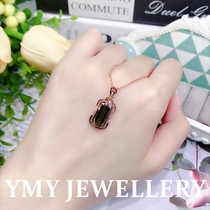 Yimeiyuan July MM18k gold-green tourmaline pendant for fashionable and elegant women natural emerald necklace 061919