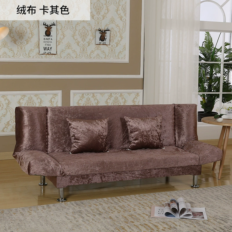 Sofa bọc ghế sofa đơn giản giường sofa có thể gập lại căn hộ nhỏ đơn đôi cho thuê ba phòng sofa lười - Ghế sô pha