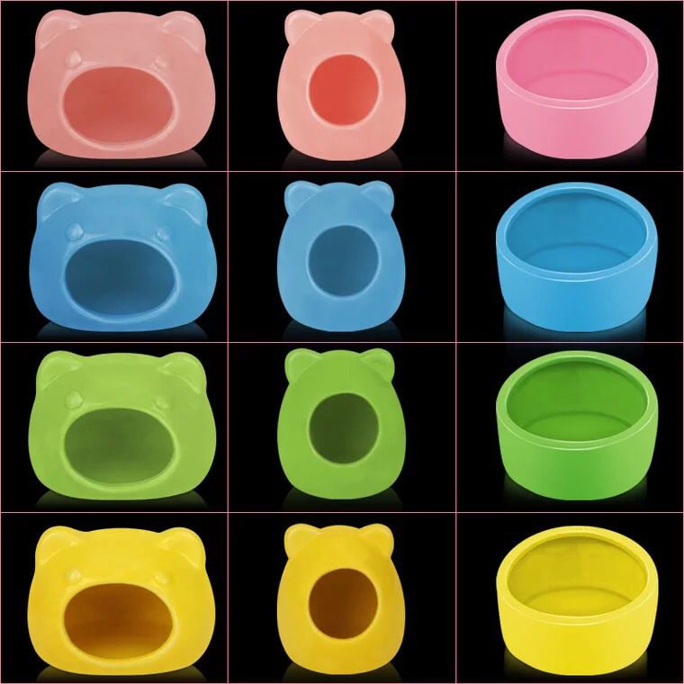 Hmm's Nest Candy-colored Hamster Golden Silk Bear Honey Bag Glider Ceramic Nest Summer Cooling Nest