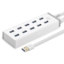 USB3.0HUB xanh kết hợp với sức mạnh 10 Tốc độ cao mở rộng giao diện máy tính đa splitter USB3.0 Hub - USB Aaccessories cổng sạc micro usb USB Aaccessories