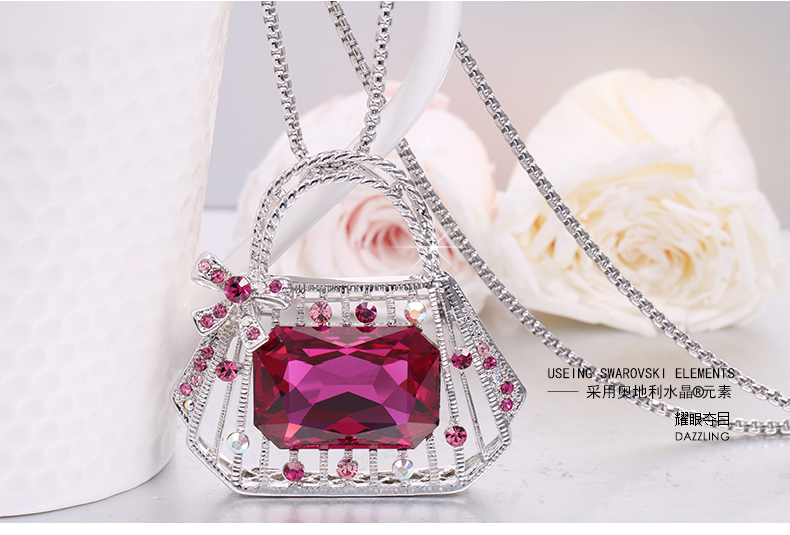 Broche femme BLANCHE en cristal autrichien - Ref 1176773 Image 15