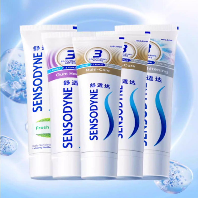 【舒适达】抗敏感全家齐享牙膏实惠套装490g