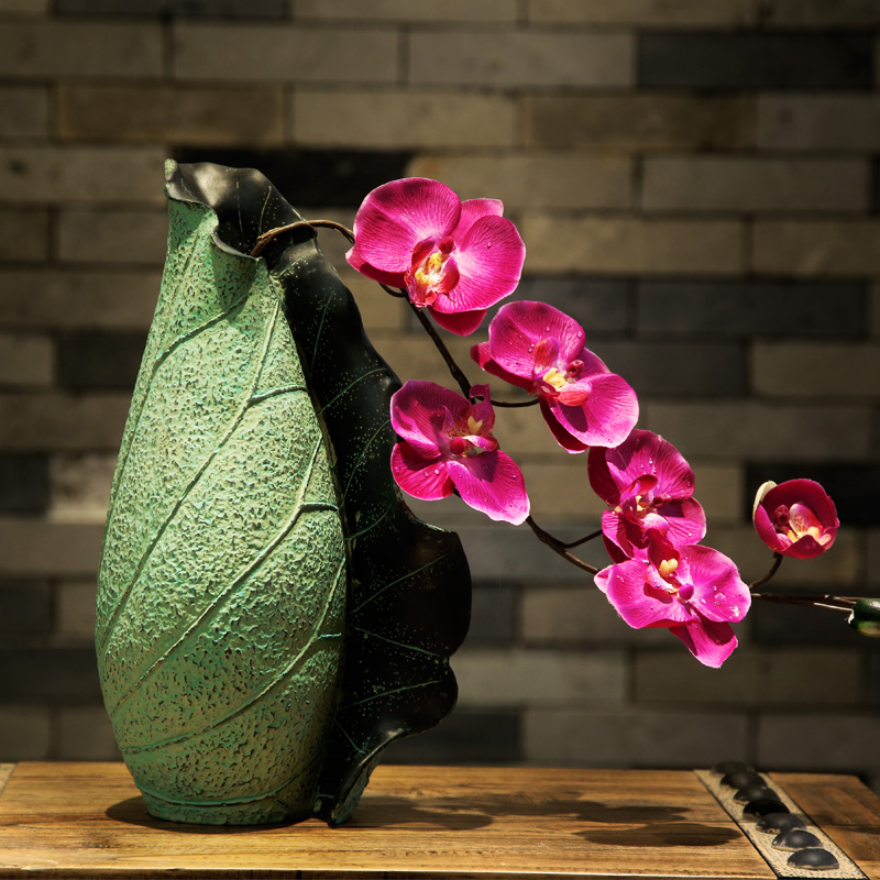 Modern Chinese pastoral style flower arrangement Living room study bedroom dining table Dried flower vase Creative gift handicraft decoration