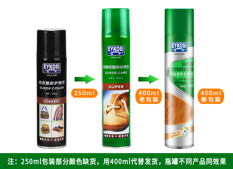 Giày Yi Ke bột chà bột lật giày làm sạch chăm sóc phun xịt da mờ bổ sung màu da lộn giày da lộn dầu - Phụ kiện chăm sóc mắt chai xịt giày snooker