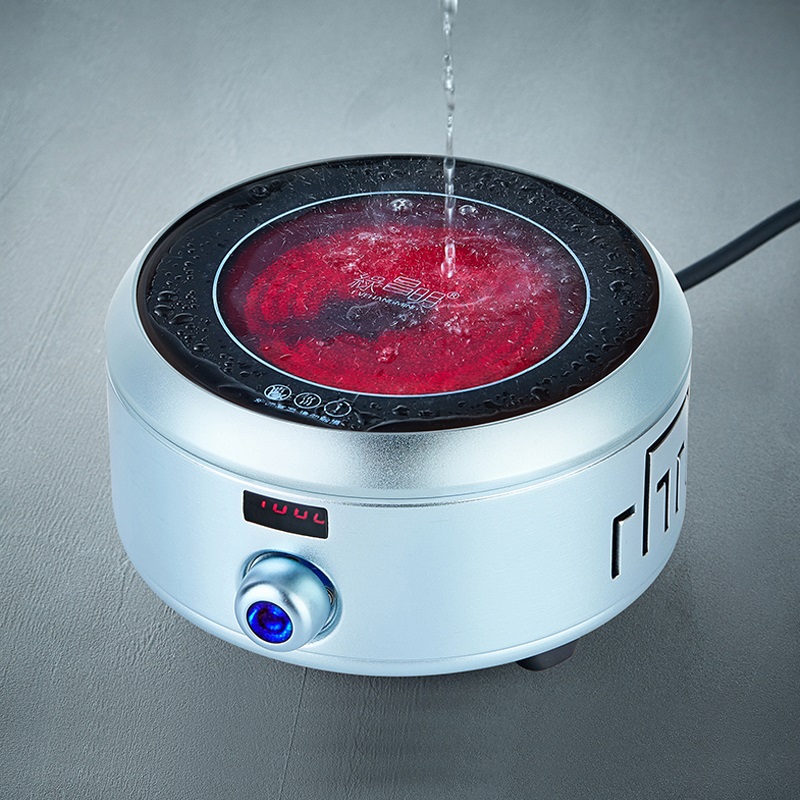 Green Changming Black Crystal Furnace Teapot Boiled Tea electric heat Boiling Water Bubble Tea Stove Mute Energy Saving Home Tea Set Tea Tract Accessories