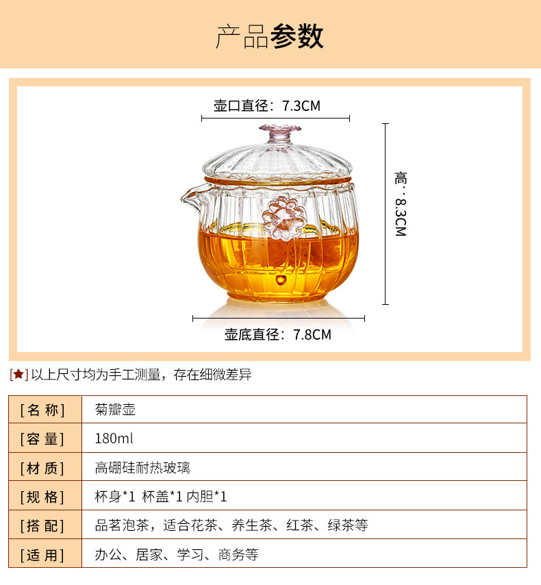 Ấm trà xanh Changming Bộ lọc nhỏ Bộ lọc trà nhiệt độ cao đôi tai Cup Cup nhanh Mini Kung Fu Bộ trà đen - Trà sứ ấm ủ trà