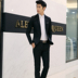 Bộ đồ vest nam hai mảnh kinh doanh phù hợp với chuyên nghiệp Tây trang trí body chú rể quần sooc nam Suit phù hợp