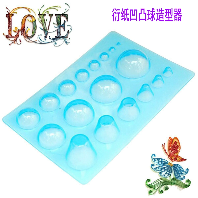 Handmade giấy hoa văn mẫu máy công cụ giấy nhanh giấy hoa nồi dập nổi hình cầu dải giấy - Tự làm khuôn nướng