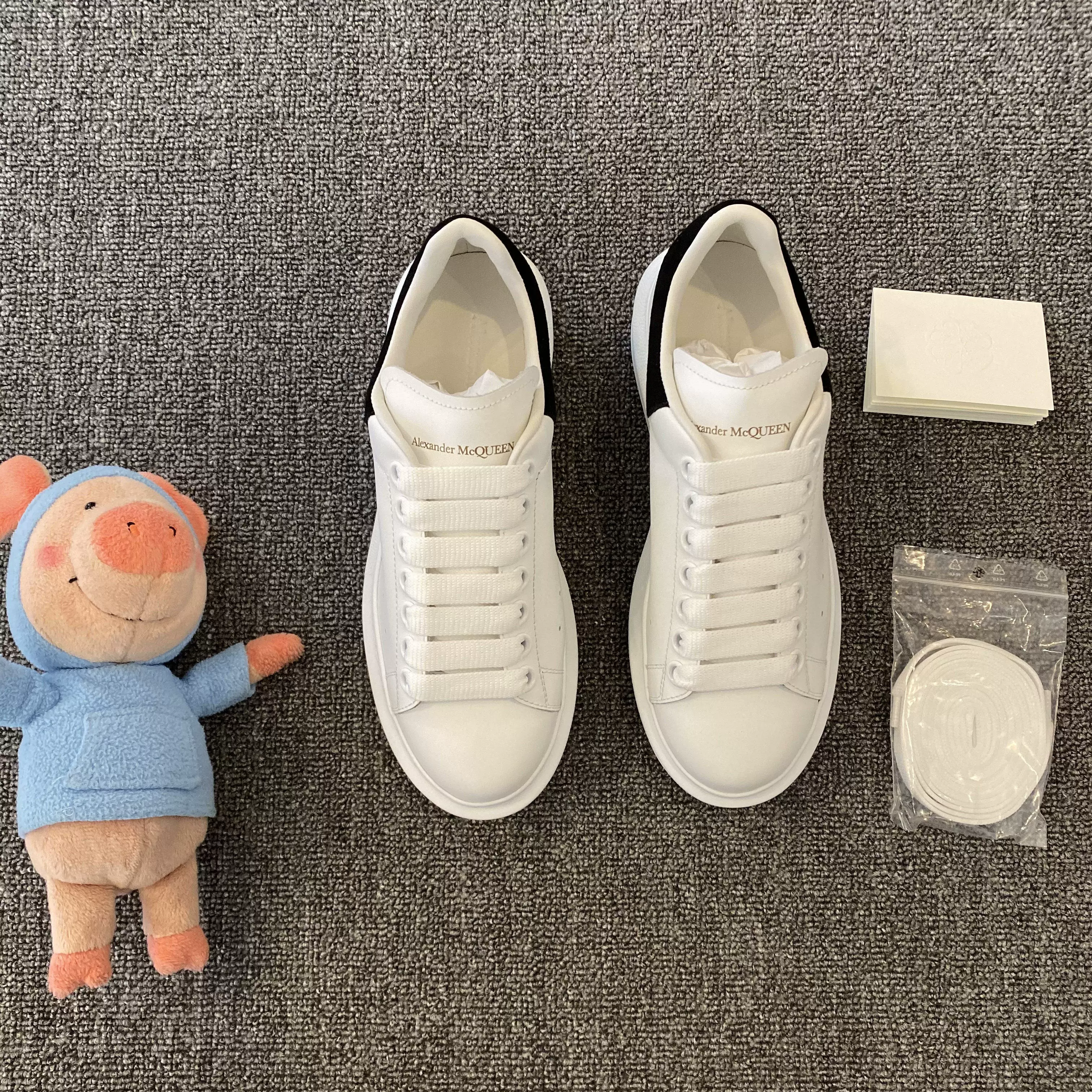 Alexander mcqueen, leather white shoes