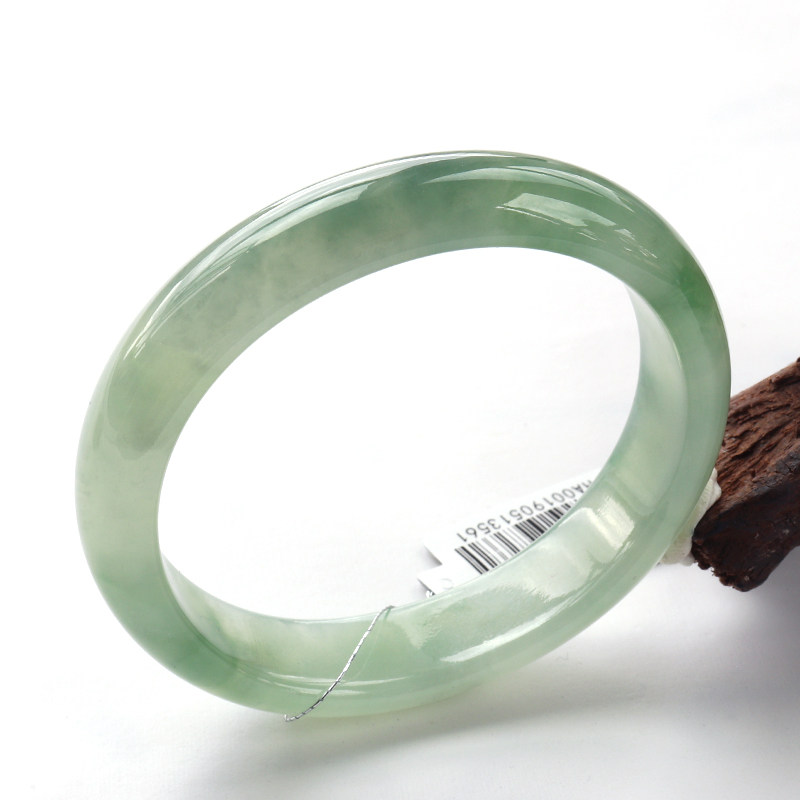 Small Liangzi Emerald natural emerald green bottom floating with cuisto color full-bodied oval Princess emerald bracelet