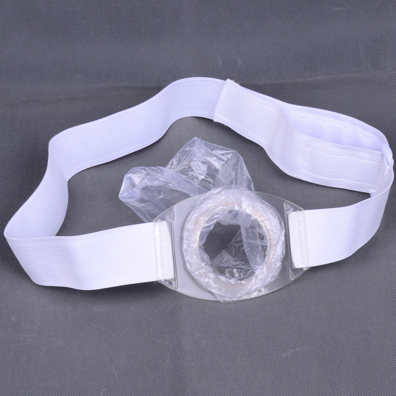 Anal bag Disposable rectal belt-type artificial anus pouch solution stool two-piece fake anal poop bag