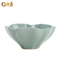 Large Ru kiln Tea Cup Cup Tea Cup ceramic personal Special Single Cup Rudao open Piece Tea Cup retro Ru porcelain