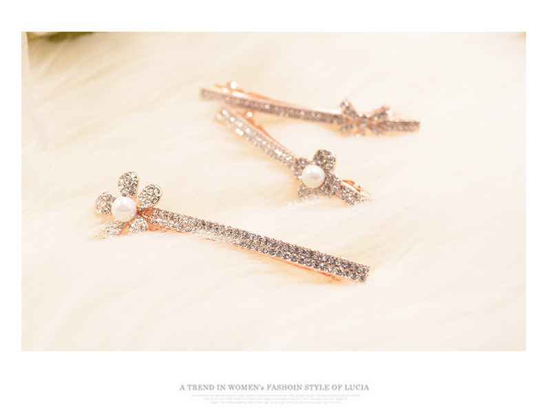 DSHANG / code · Phiên bản Shang Han của kẹp tóc hoa trang sức Liu Haiding clip rhinestone từ clip mùa xuân clip phụ kiện tóc đồ buộc tóc