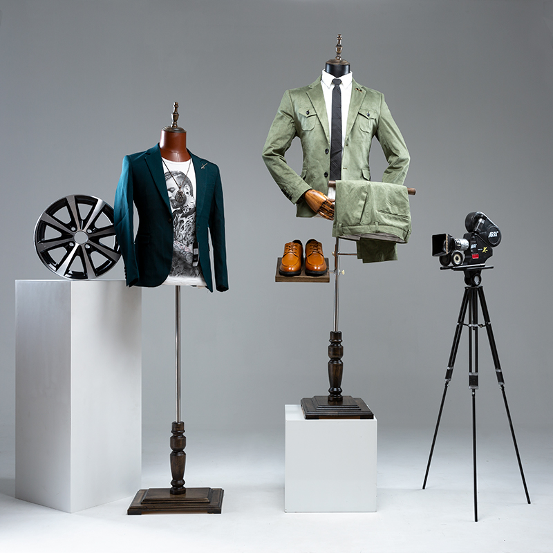 Clothing shop men's models props semi-body window high-end display leather fake human model shelf clothes model model model model