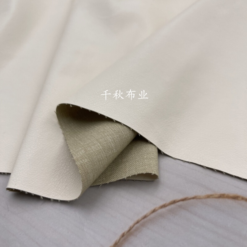 Spring and Summer Thin Milky White Stretchy Artificial Leather Imitation Leather Fabric Cotton Backing Pu Leather Skirt Pants DIY Fabric Spring and Summer Thin Milky White Stretchy Artificial Leather Imitation Leather Fabric Cotton Backing Pu Leather Skirt Pants DIY Fabric