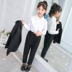 Girlsuit phù hợp với mùa xuân và mùa thu thời trang thời trang thời trang 2020 cô bé mới Hàn Quốc phiên bản của chiếc váy ba mảnh bộ 