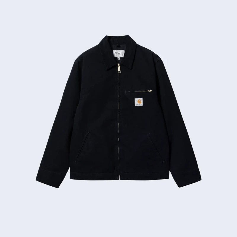 Carhartt Wip Detroit Jacket Long-Sleeved Detroit Loose-Fitting Jacket Black