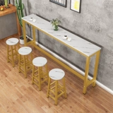 Заблокирован стеной, столом, домашним балконом, столом для чая с молоком и стулом комбинированного коммерческого длинного стола с высоким содержанием ноги с узким столом.